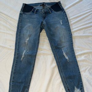 Worn once - Indigo blue maternity jeans